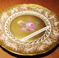 Hand Painted 22 Karat Gold Plate 